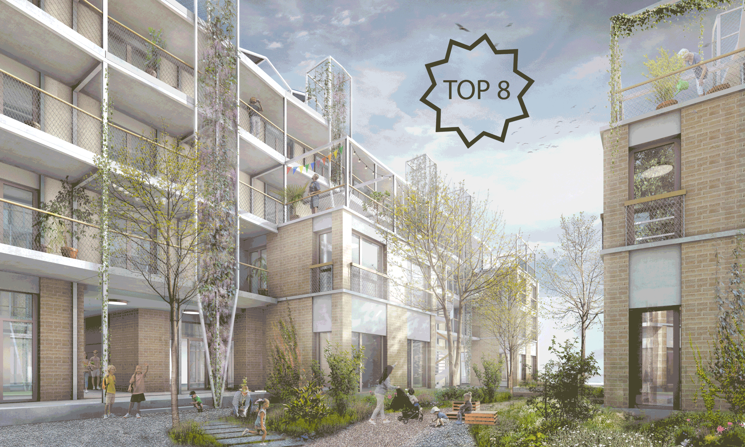 zweistufiger offener Wettbewerb - Genossenschaftliches Wohnen am Walkeweg