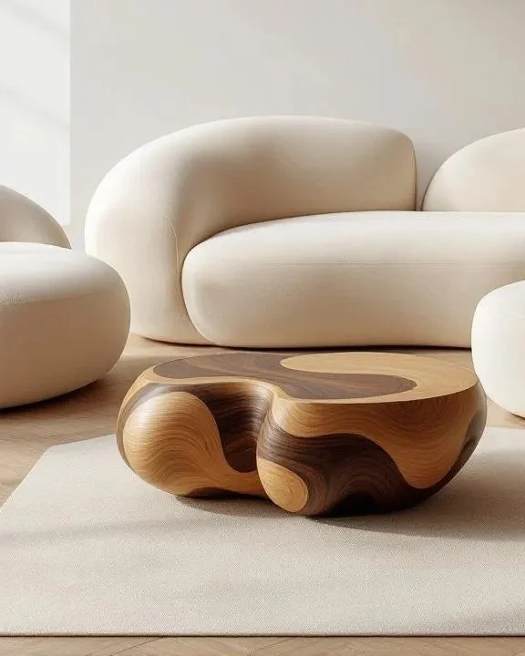 Soft forms meet structured lines.

Curves, organic shapes, and mixed materials create movement and balance within a space.

A shift towards interiors that feel more natural, fluid, and lived in.

#CurvedInteriors #InteriorDesign2026 #OrganicDesign #M