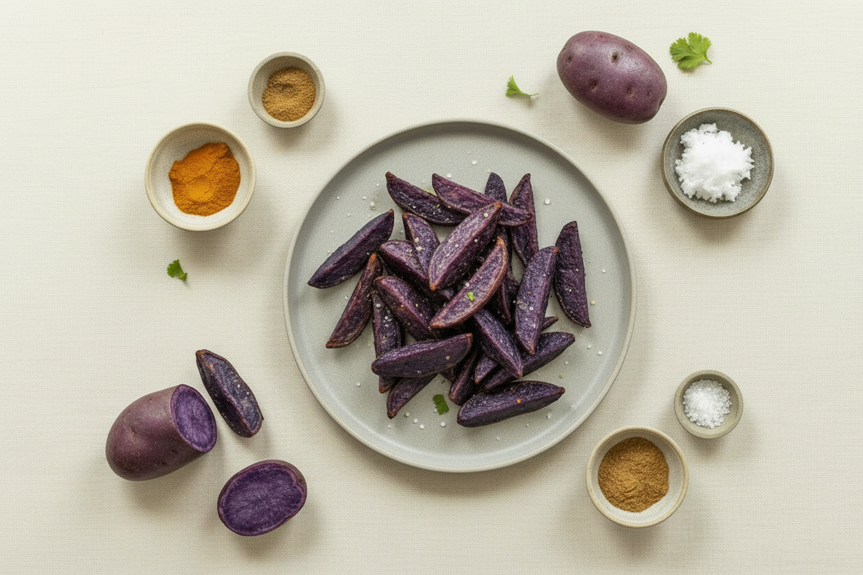 Purple Potato Wedges