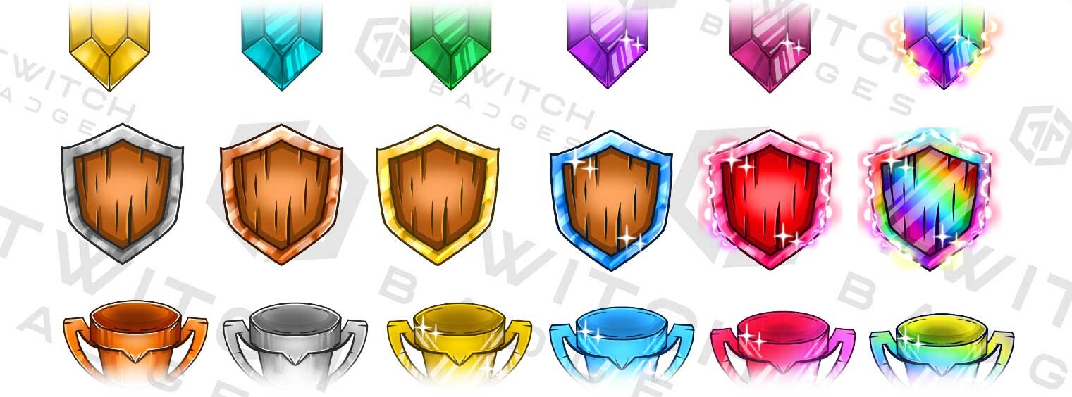 Create twitch sub badges, subscriber badges, sub badges by