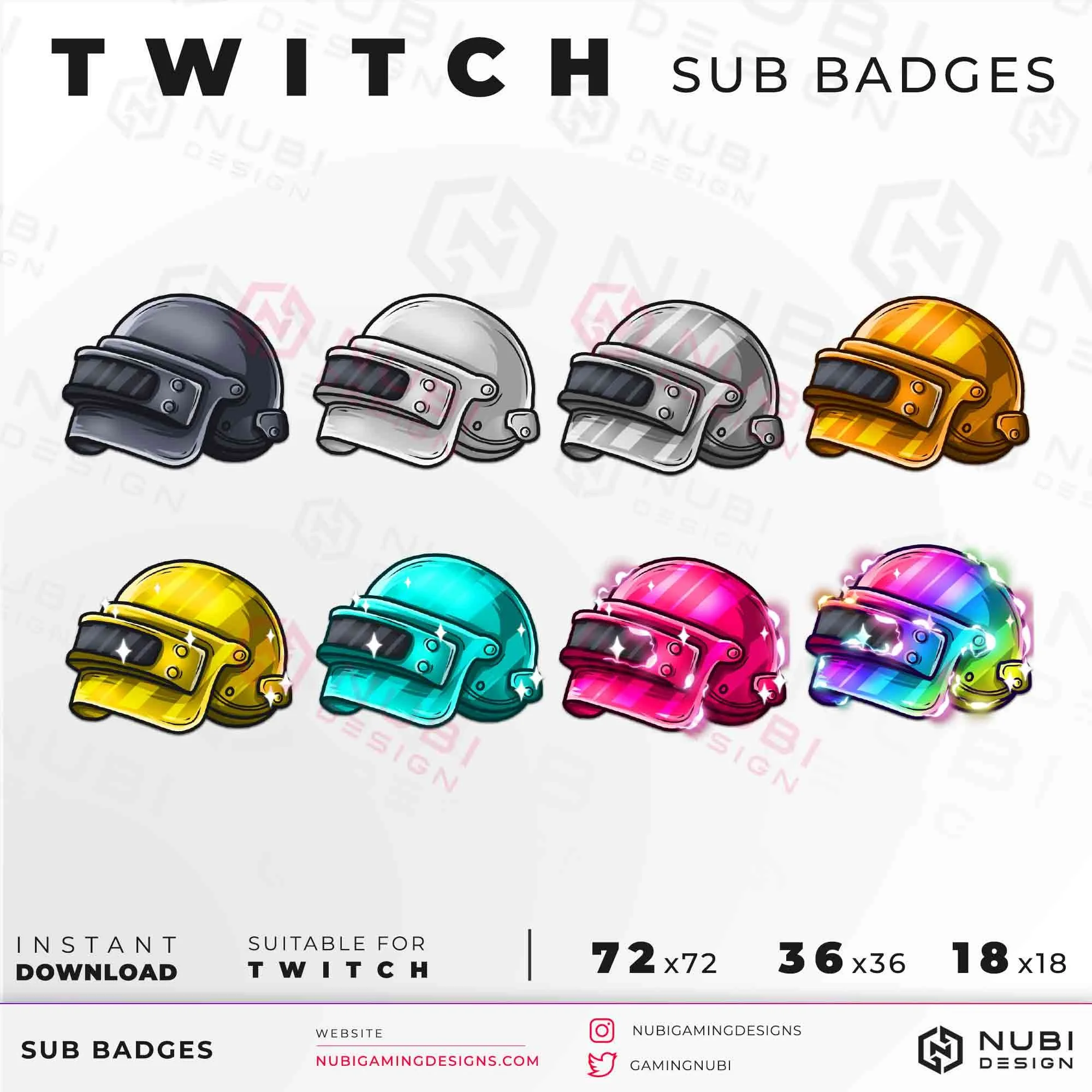 free twitch sub badges