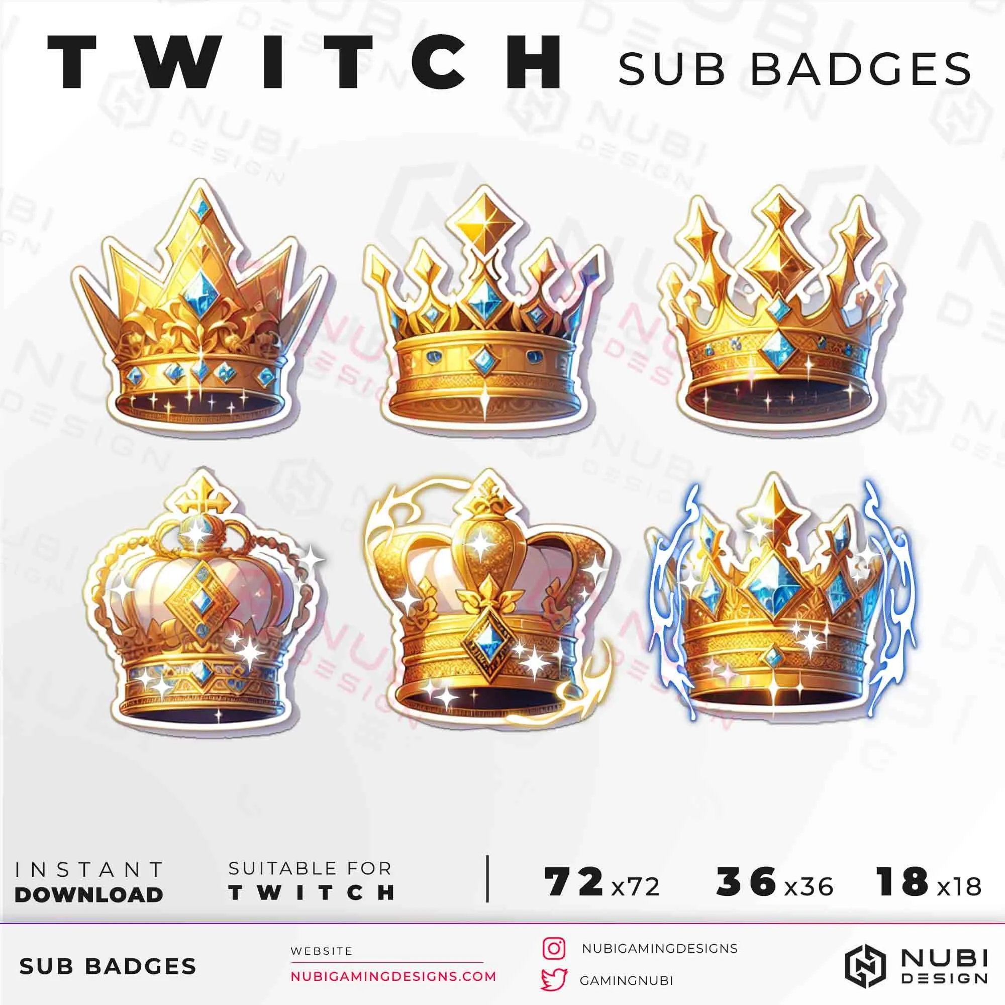 Crown_2 Twitch sub badges