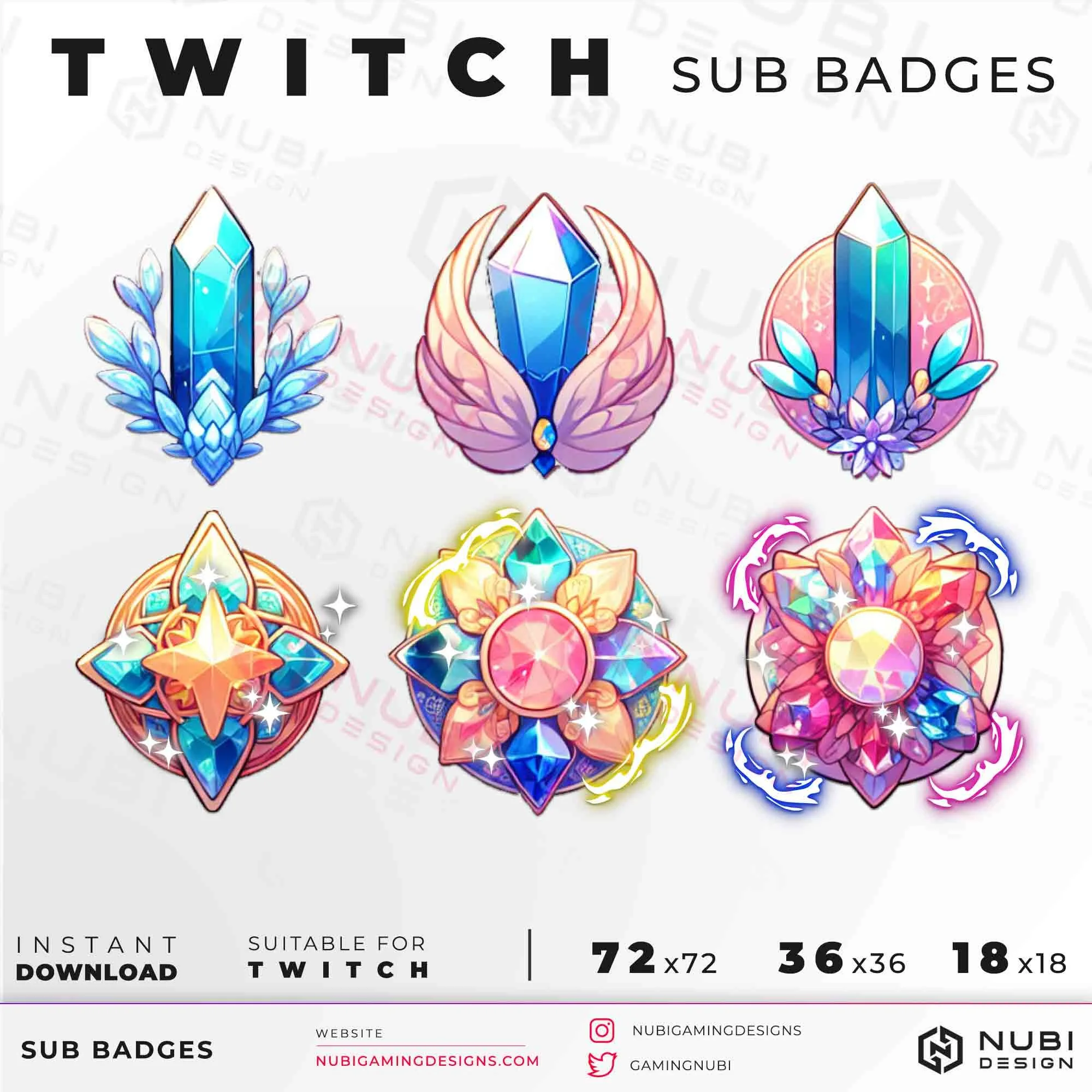 free twitch sub badges