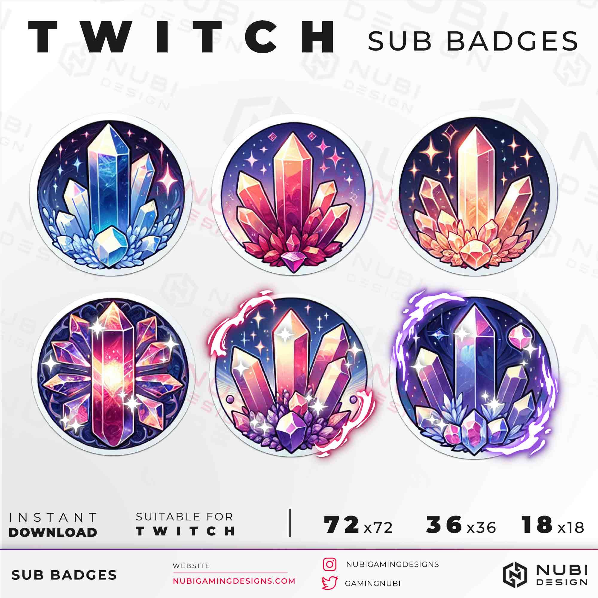 Crystals_3 Twitch sub badges
