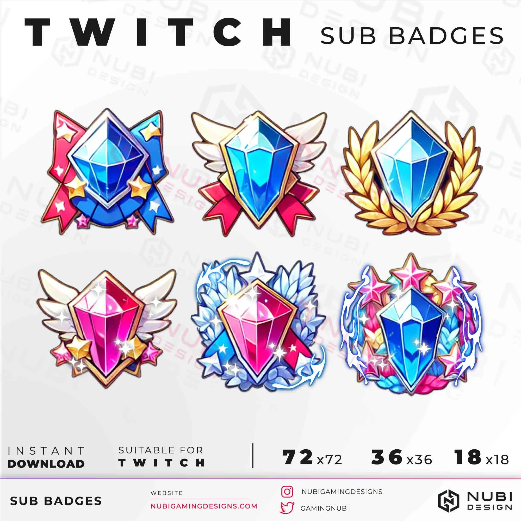 Crystals_5 Twitch sub badges