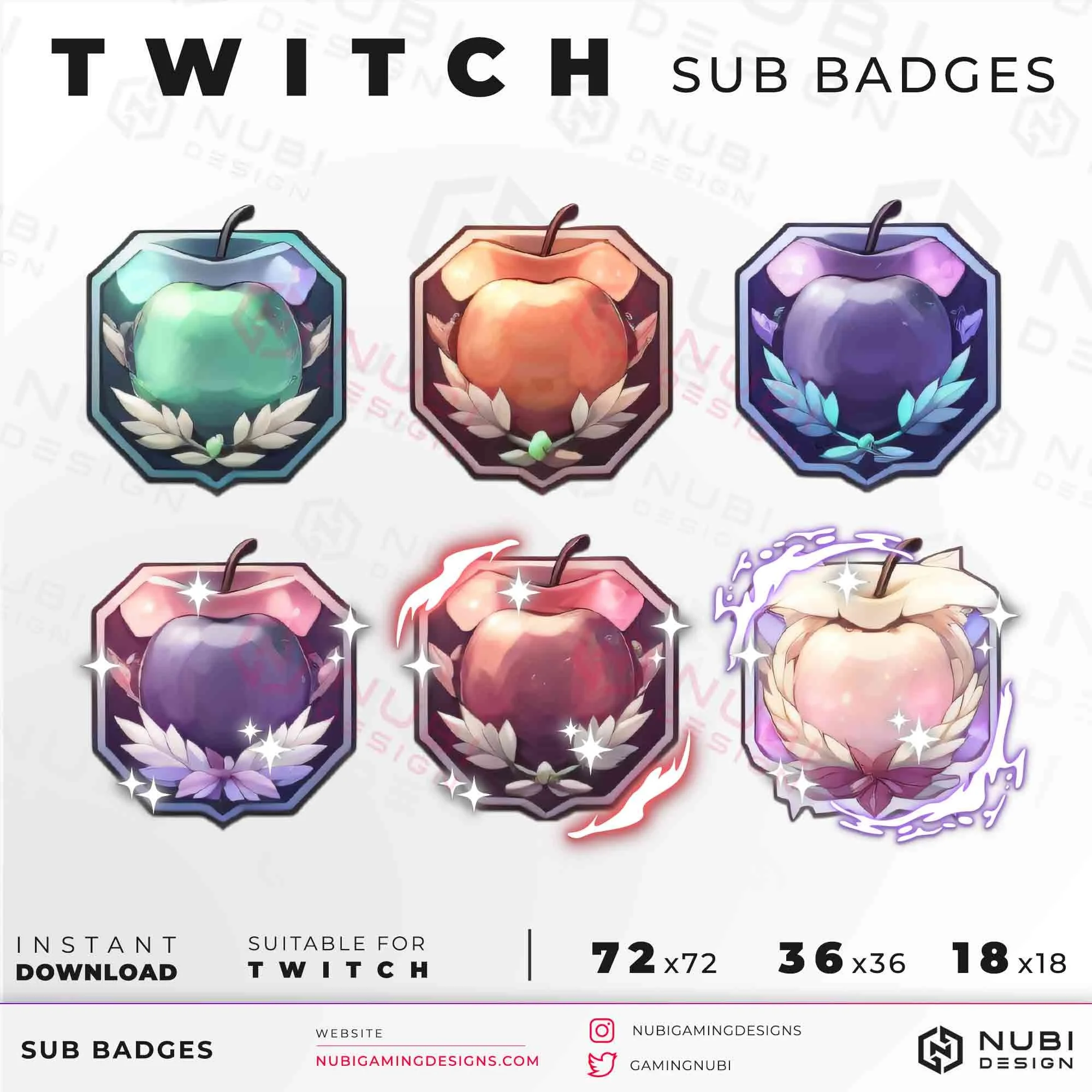 Apple Twitch sub badges