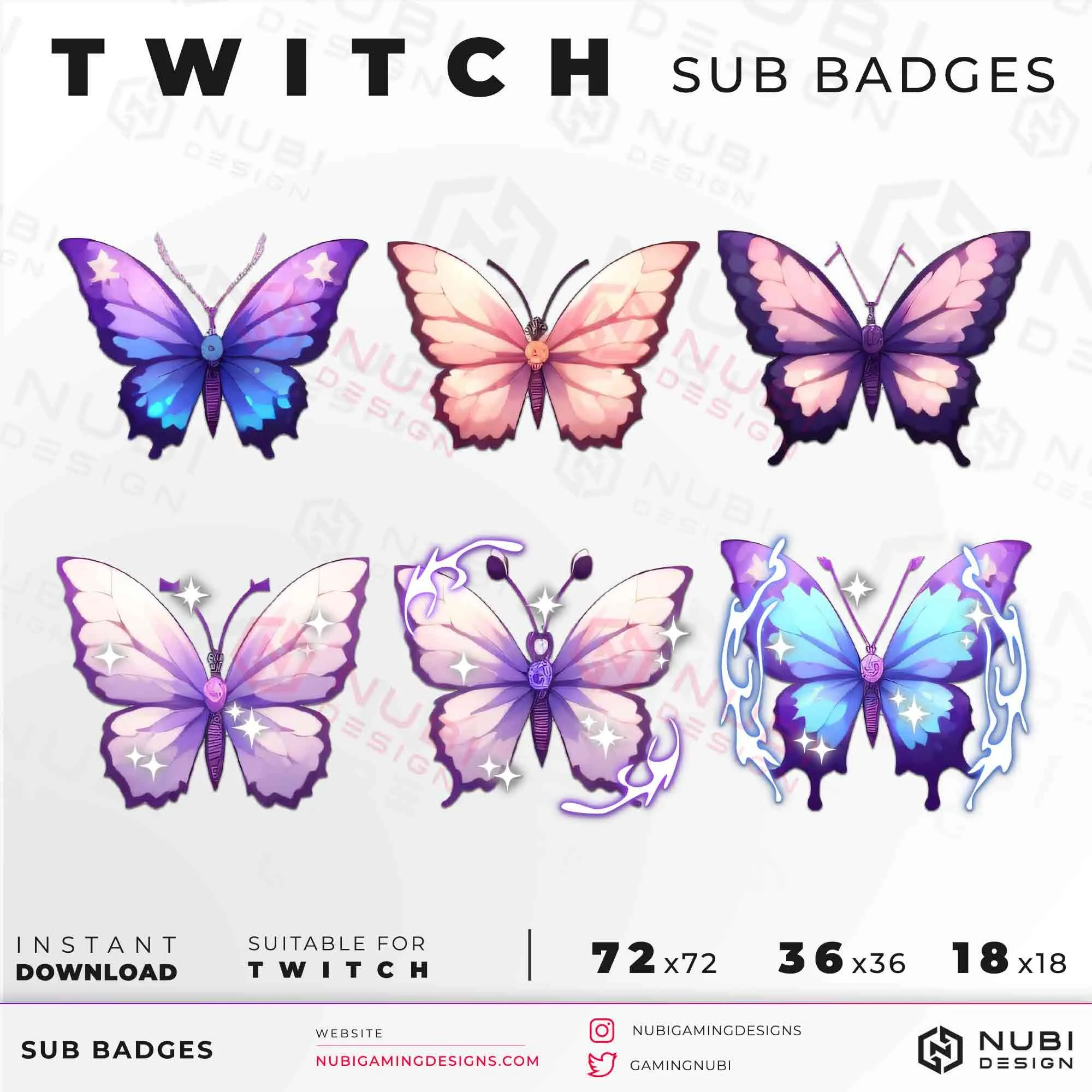 Butterfly_2 Twitch sub badges