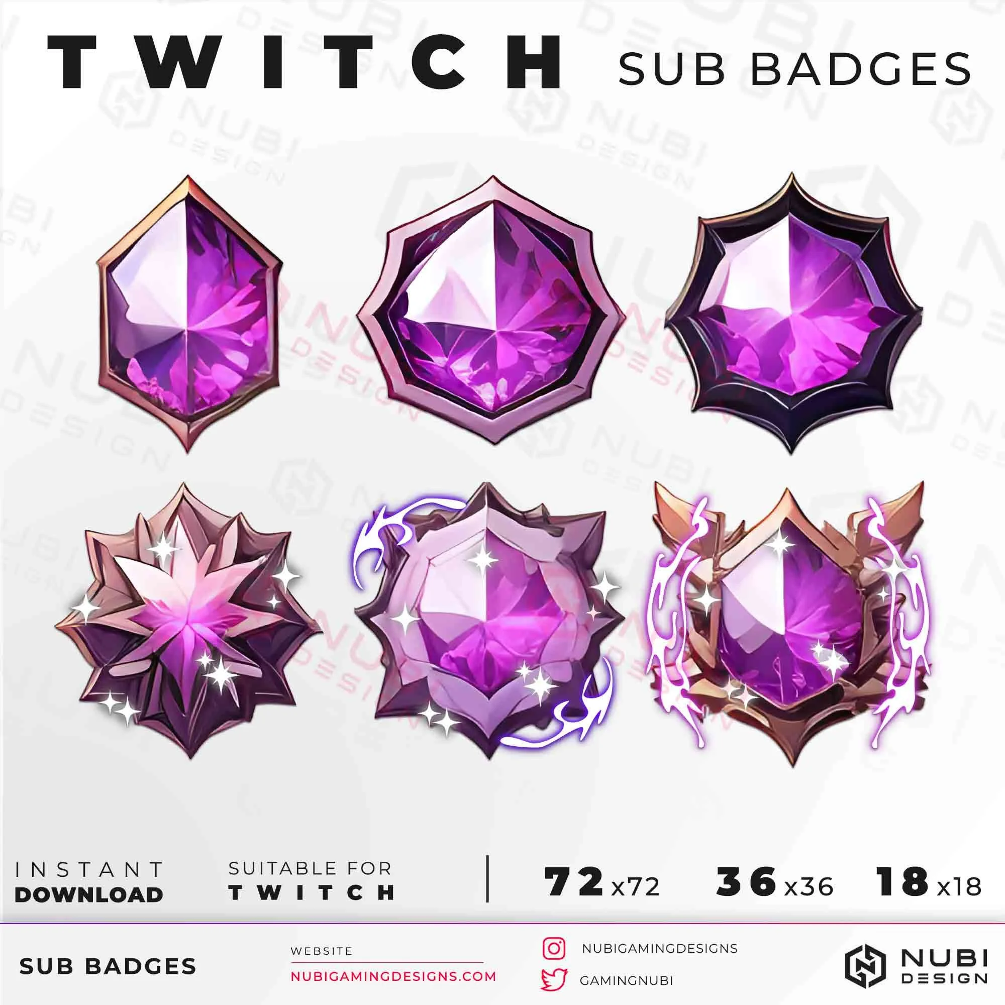 Crystals_12 Twitch sub badges