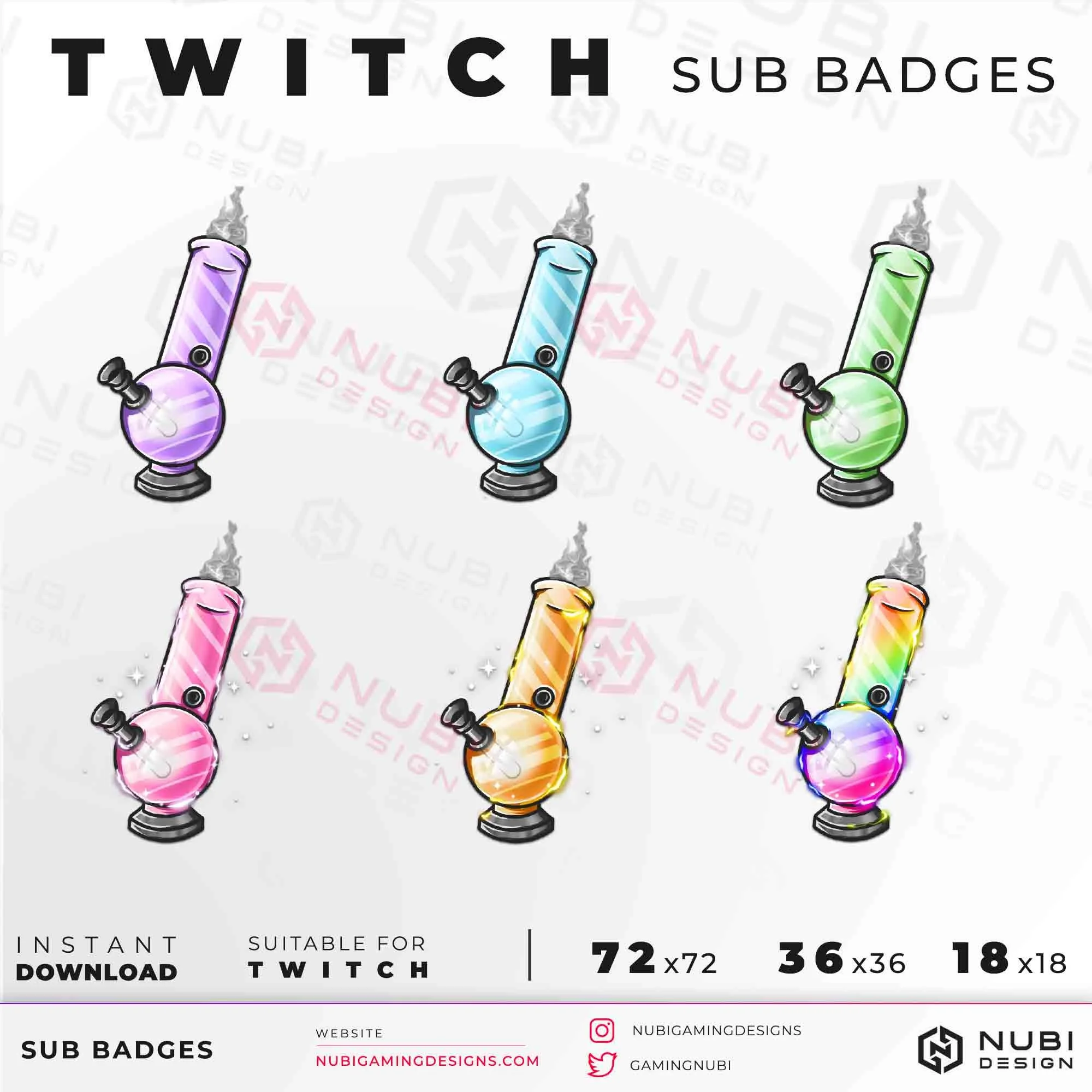 Twitch Sub Badges Weed_2