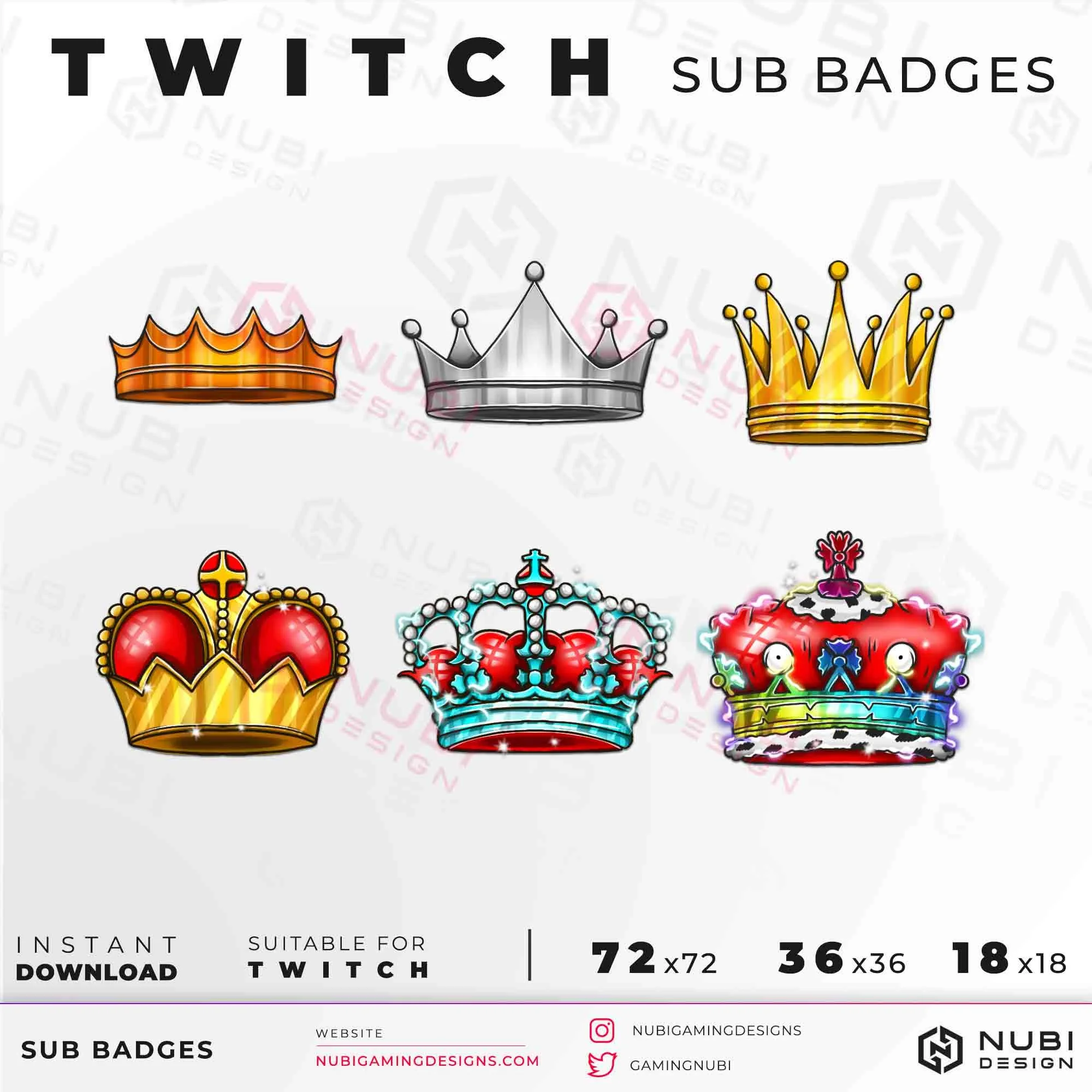 Twitch Sub Badges Crown_5