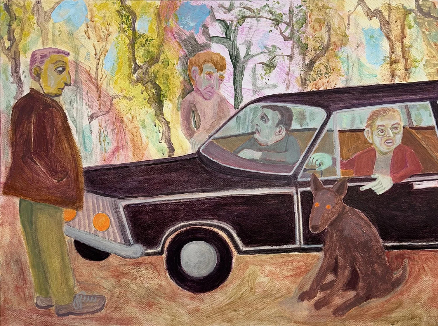 Your Front Car Dog Is Open 