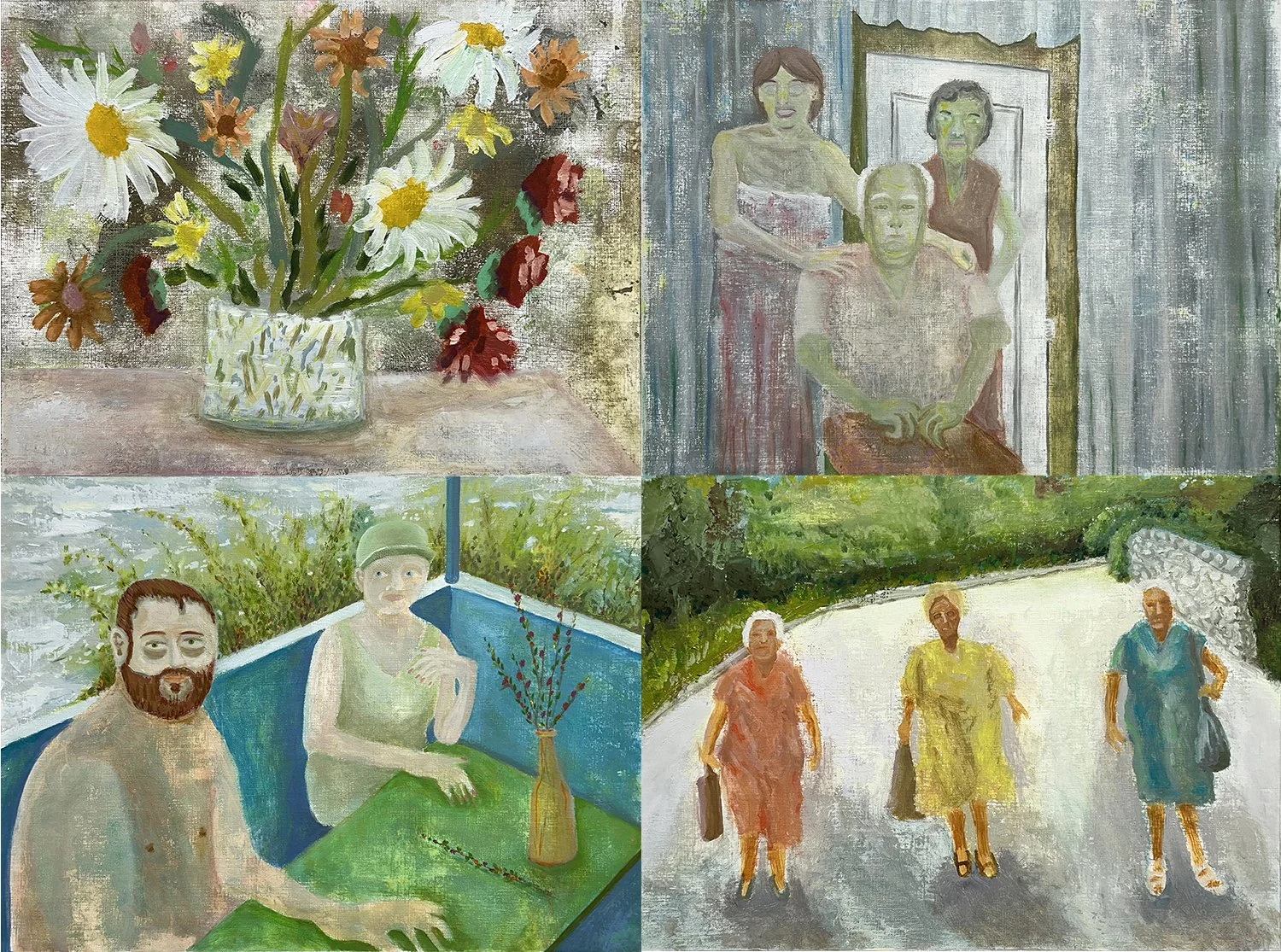 Flowers, Curtains and Doors, Relax River, Three to the Market