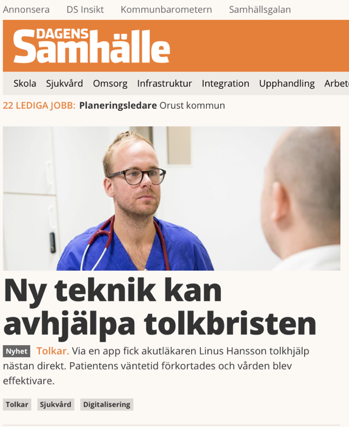 Tolkvox i Dagens Samhälle