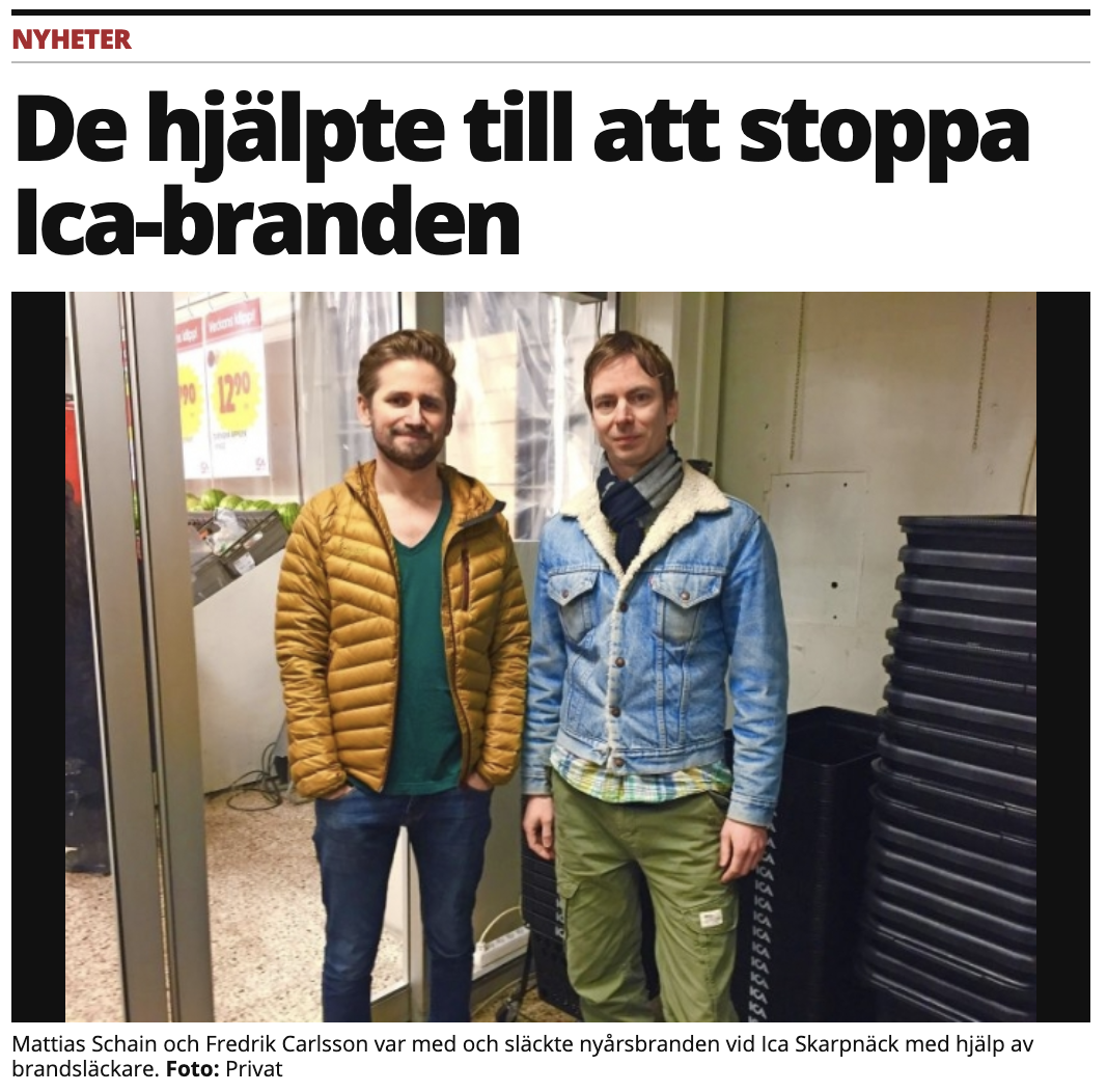 Vardagshjälte på nyårsafton