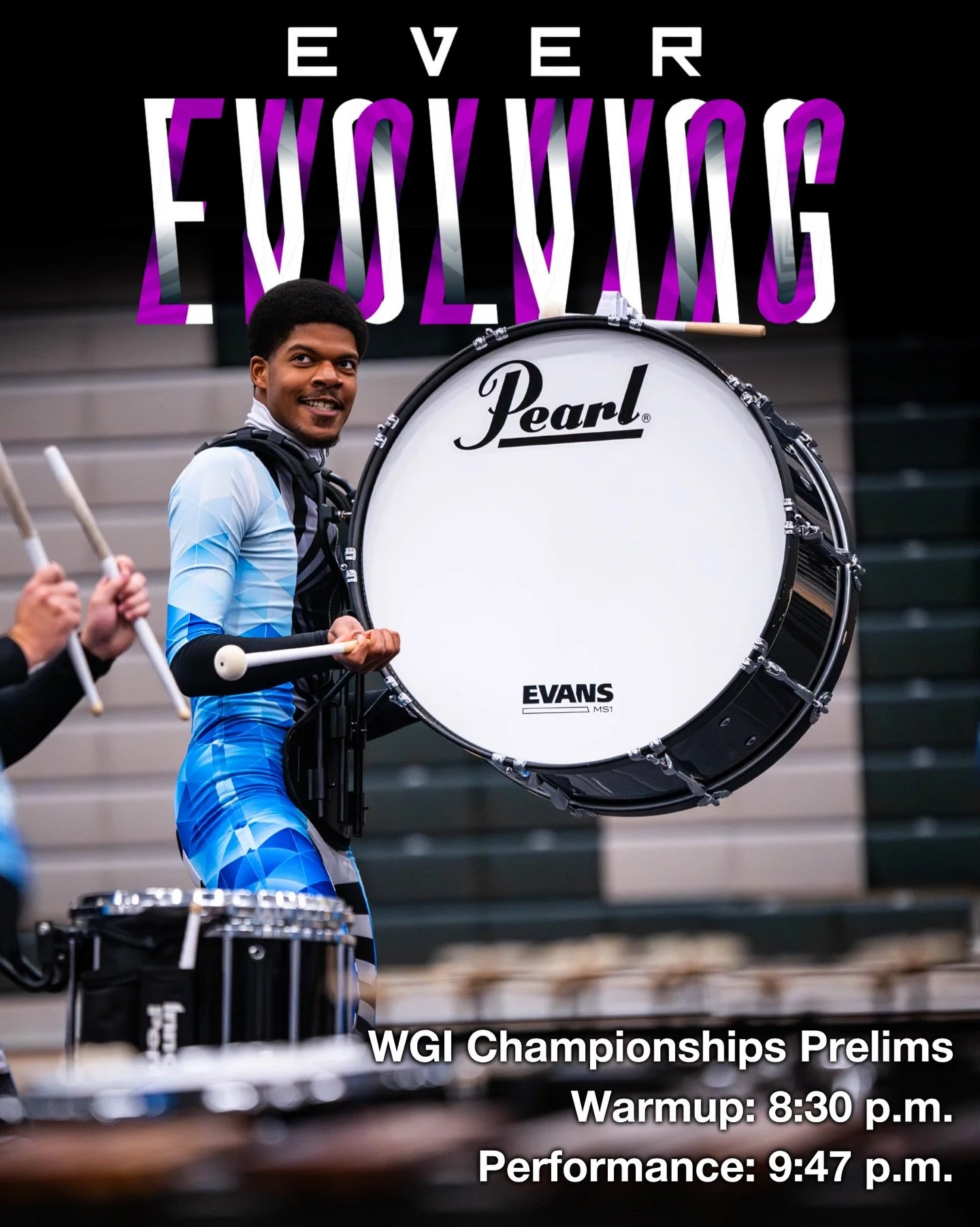 Tomorrow starts WGI Championships! 

It&rsquo;s time to bring Ever Evolving to WGI&rsquo;s biggest stage. See you there. #McM2026