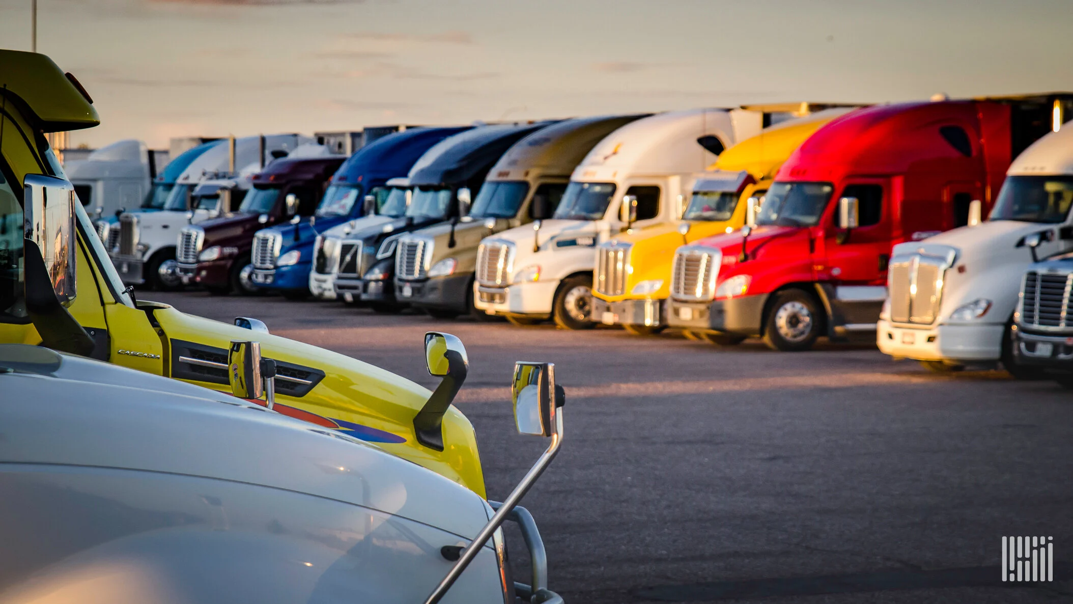 Providing access to safe truck parking can be a driver retention strategy for some fleets. TruckPark is hoping its new Enterprise Booking System (EBS) tool will be used by fleets to provide truck parking for their drivers. (Photo: Jim Allen/FreightWaves)