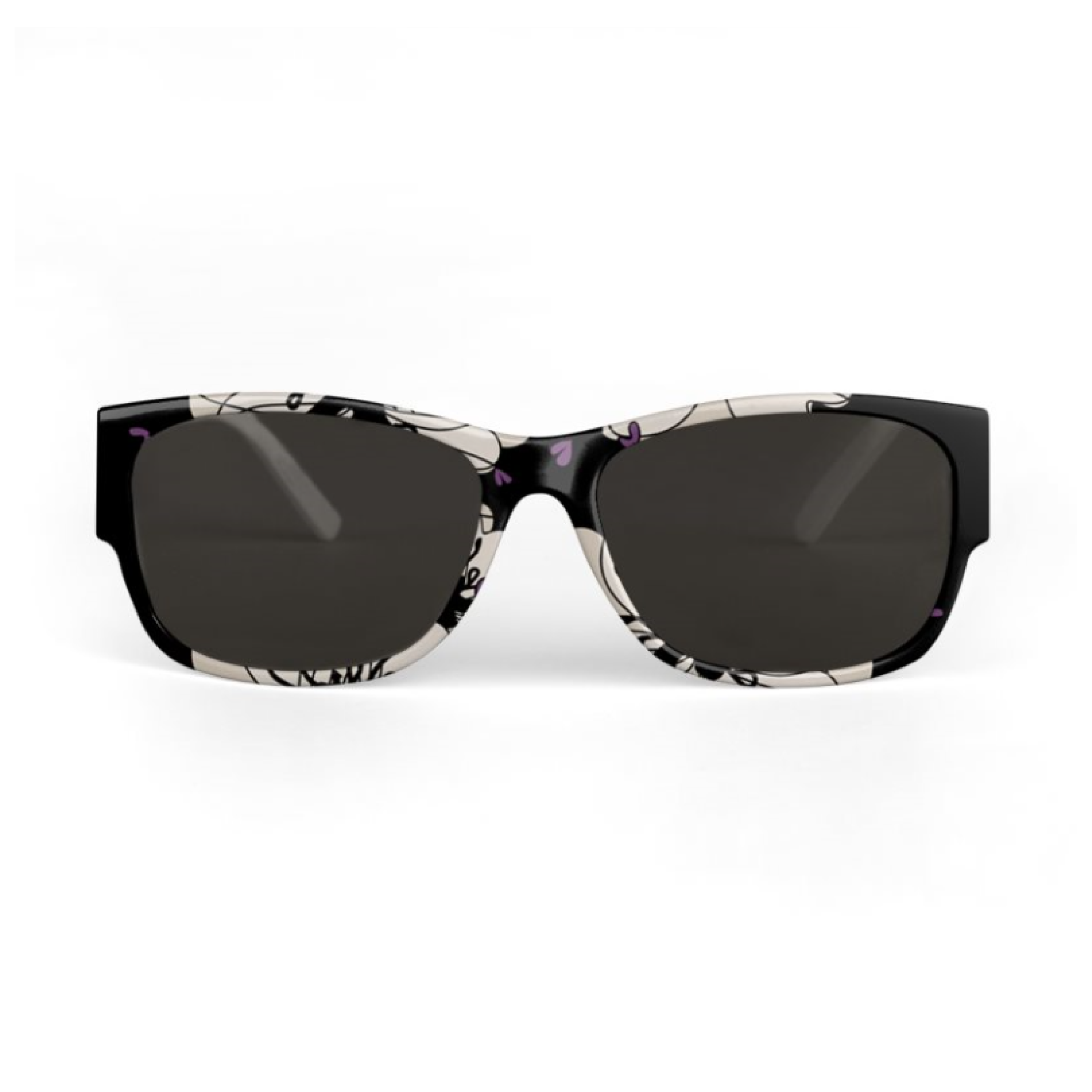 Gafas Amapolas beige fondo negro