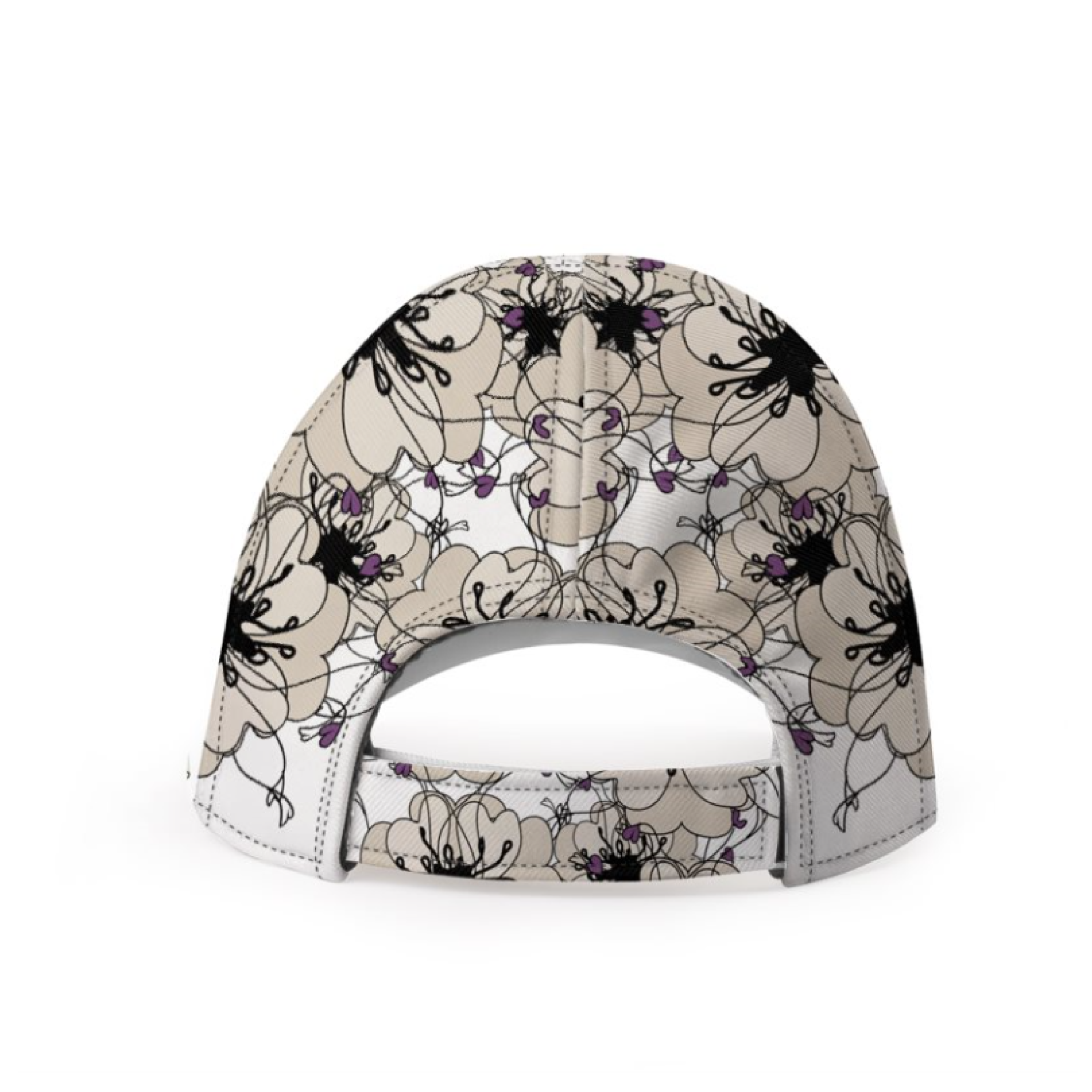 Gorra Amapolas beige