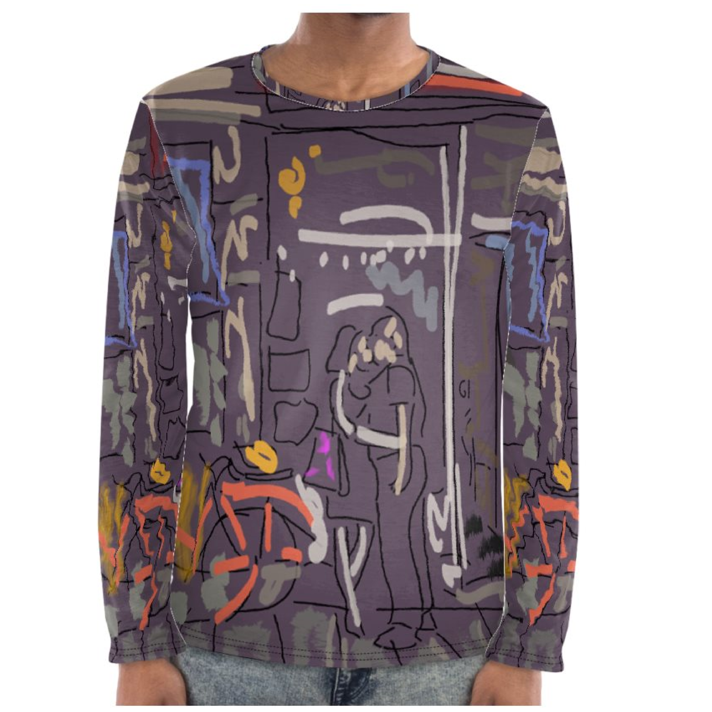 camiseta hombre manga largalove en paris fondo gris-03.png