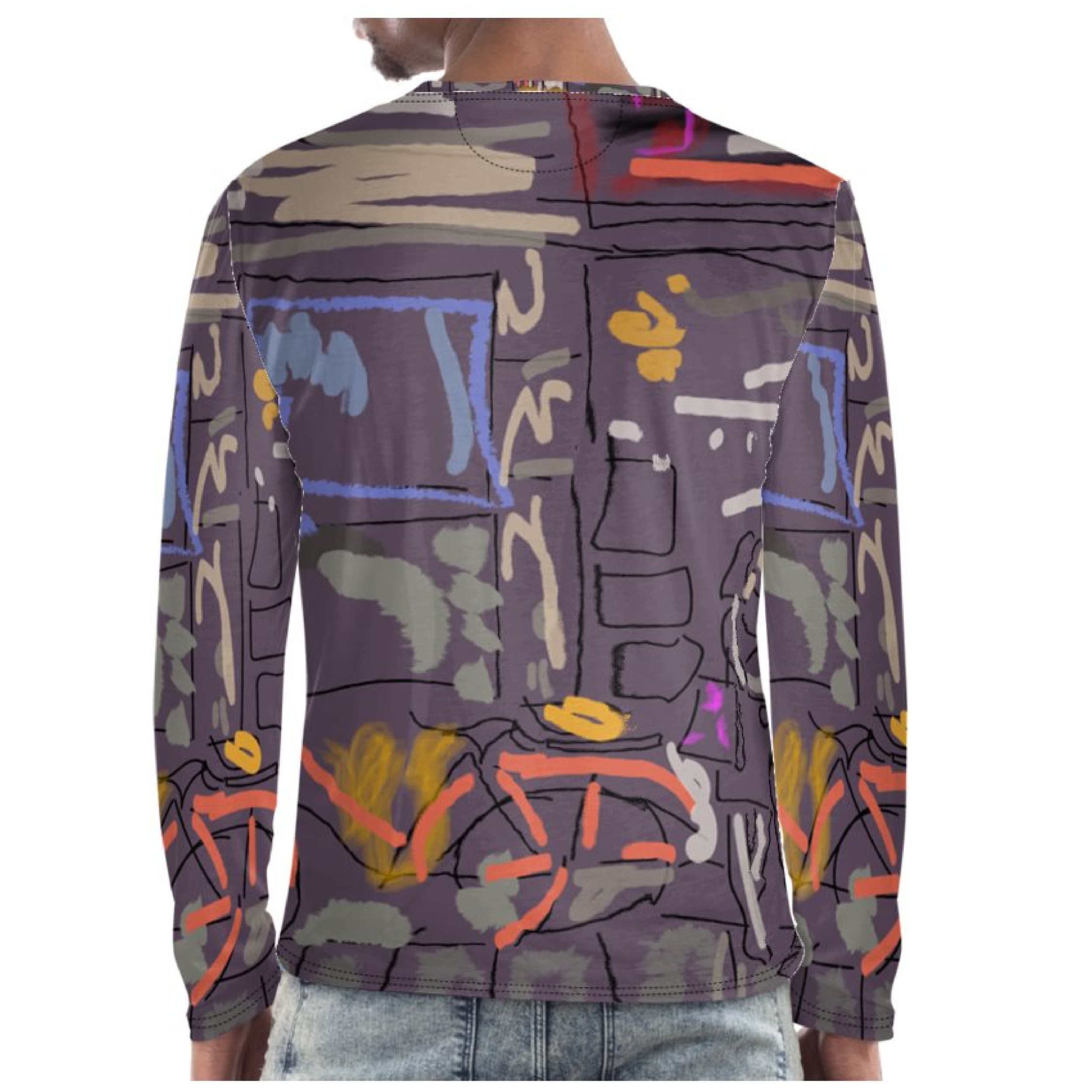 camiseta hombre manga larga love en paris fondo gris atras-03-03.png