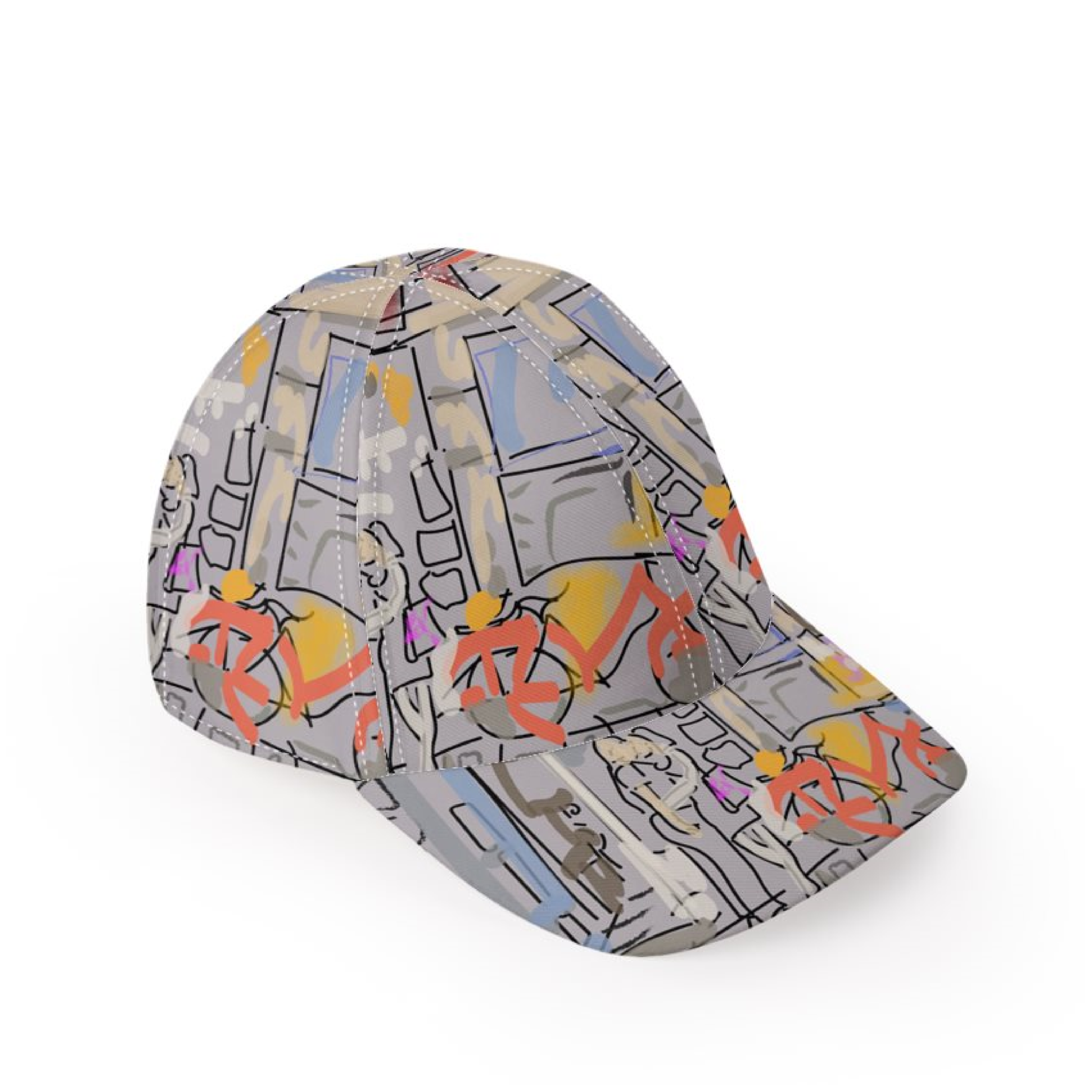 Gorra love in paris fondo gris claro hilo blanco vista 1_Mesa de trabajo 1.png