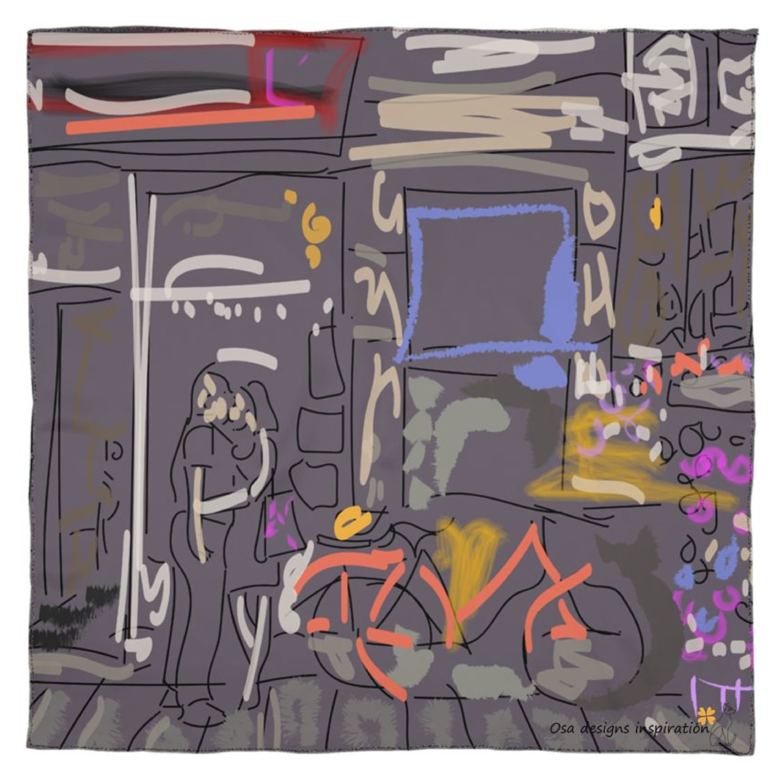 Pañuelo Love in paris gris oscuro_Mesa de trabajo 1.png
