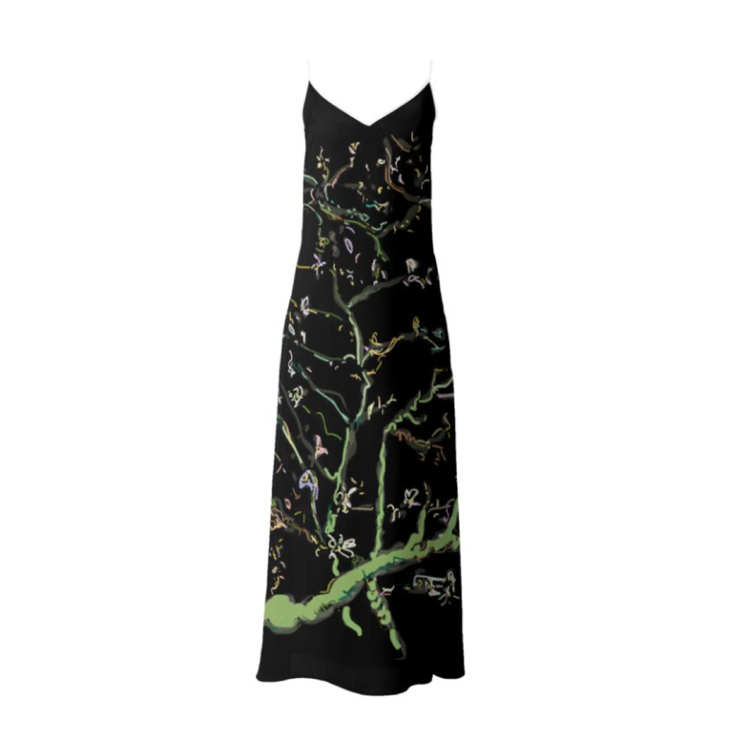 Vestido largo almendros en flor fondo negro tirante beige_Mesa de trabajo 1.png