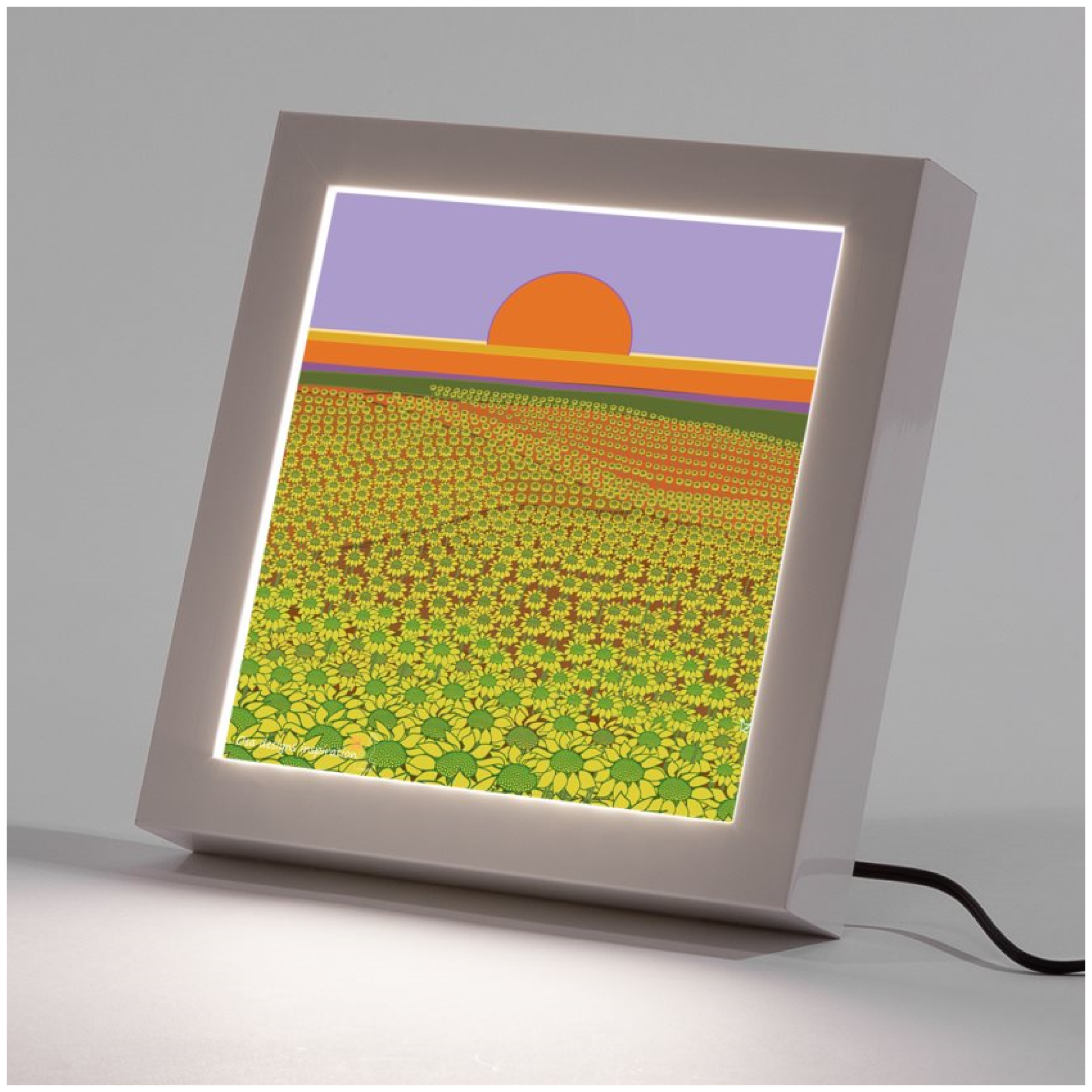 Cuadro luminoso marco Blanco Girasoles_Mesa de trabajo 1.png