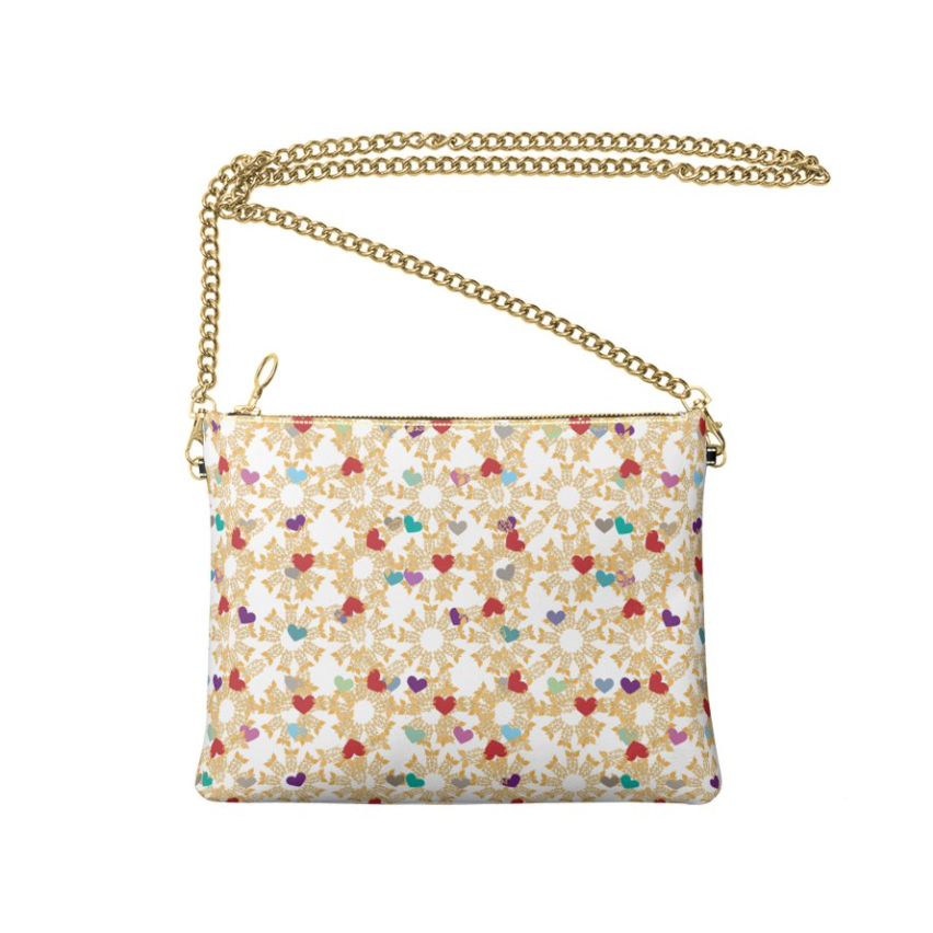 Bolso con cadena Corazones — CLAUDIA IZA Art \u0026 Design