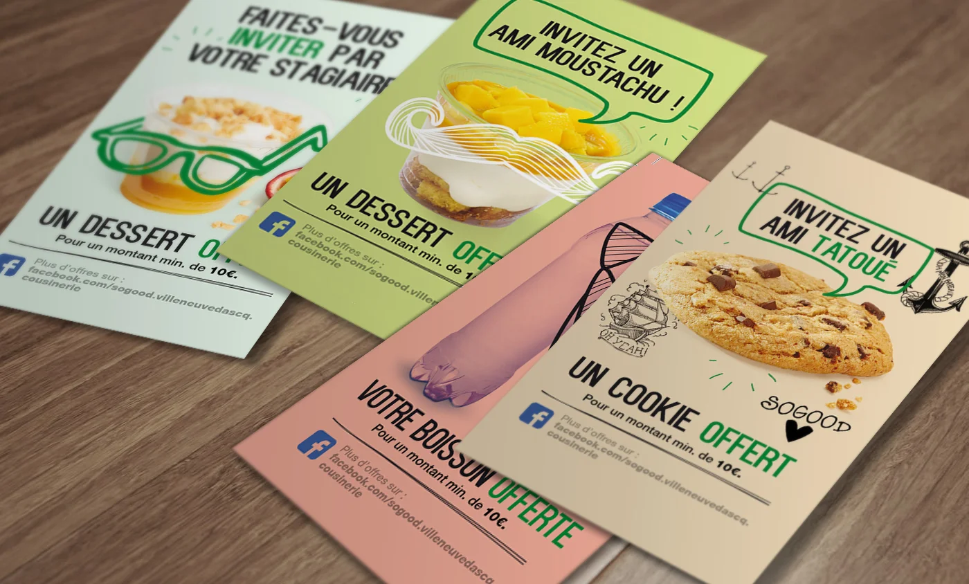 Mise en place de cartes challenge afin de fidéliser le client et lui offrir un produit sogood - démarche ludique
