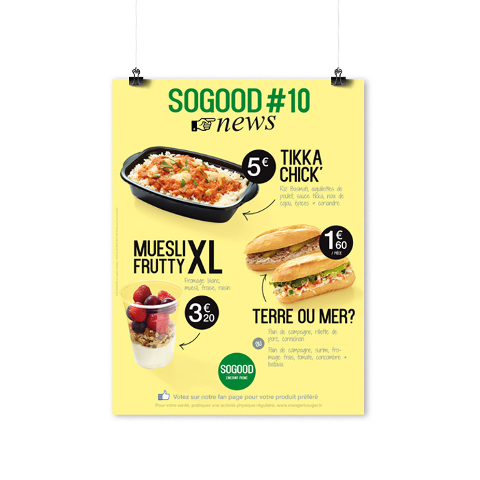 Affiche semaine : nouveau menu