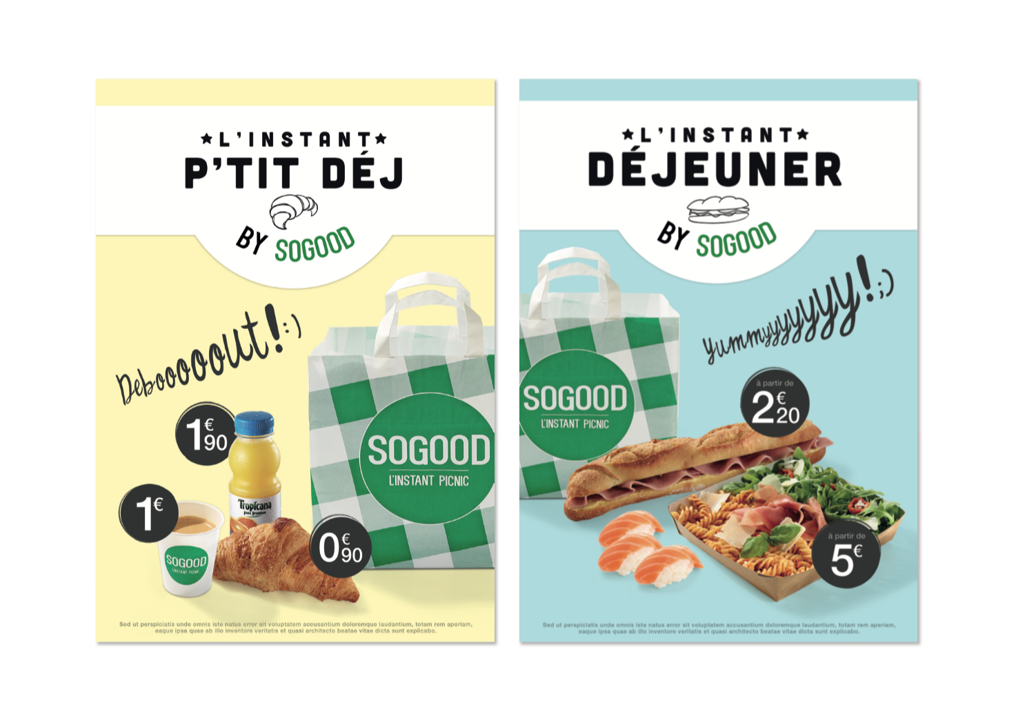Affiche institutionnelle pour les instants Sogood