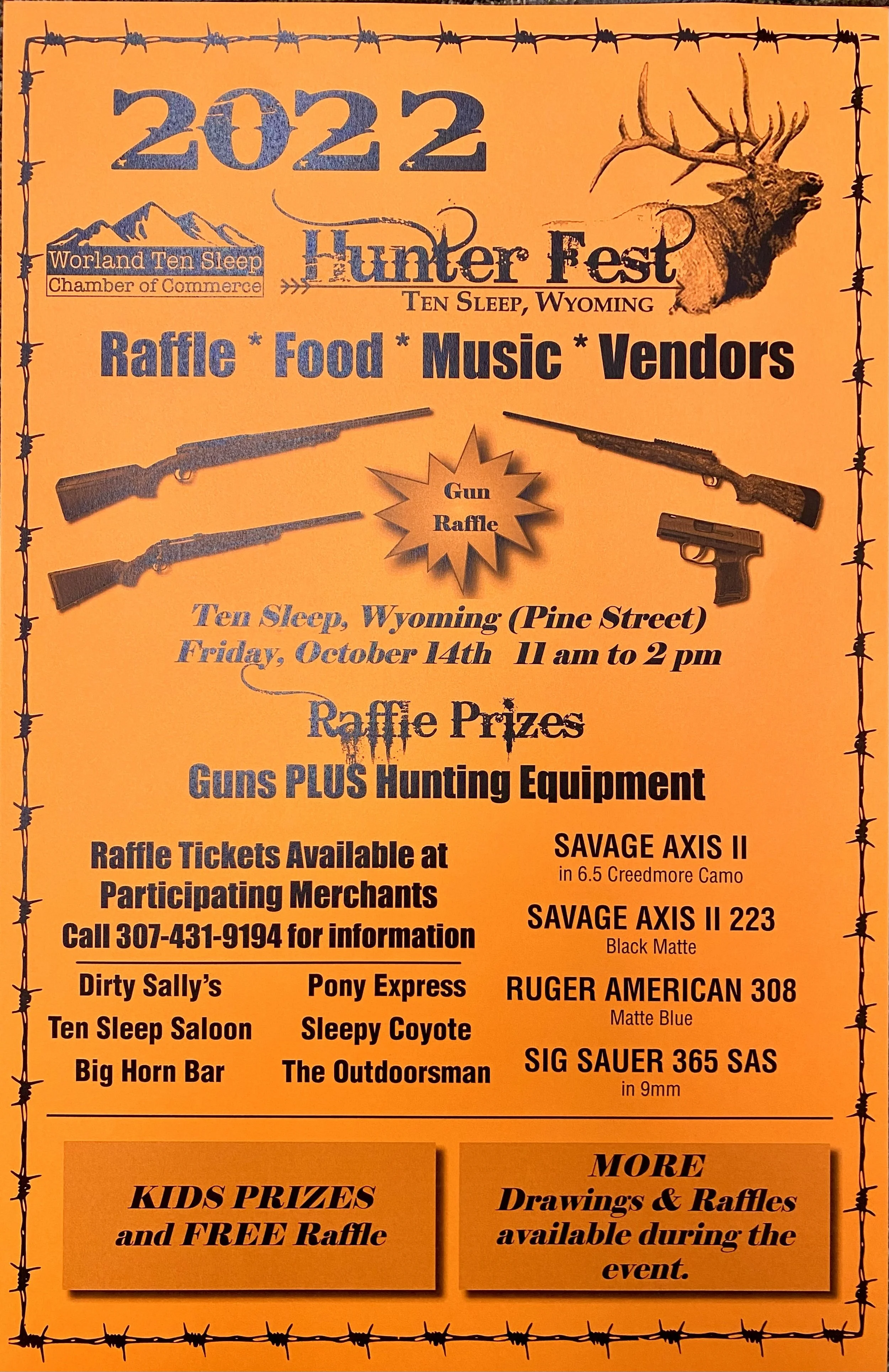 WTS Chamber Hunter Fest Ten Sleep Wyoming (Applications & Raffle