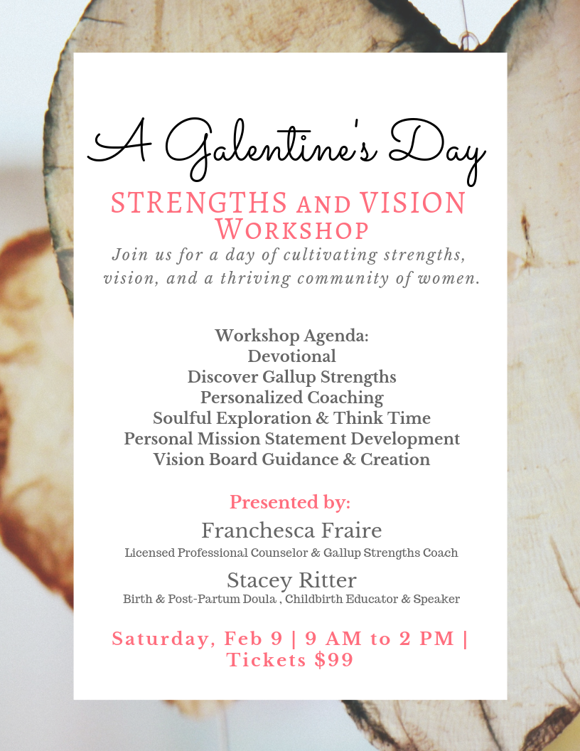 A Galentine's Day - Strengths &amp; Vision Workshop