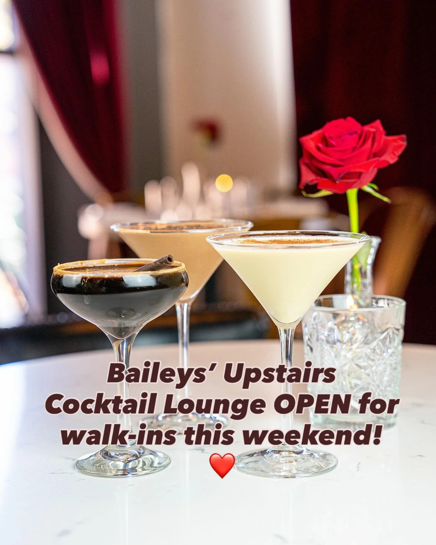 Wow, STL, you&rsquo;re ready to celebrate 💕 this weekend! Reservations are full on Friday &amp; Saturday with very limited walk-in availability so we&rsquo;ll be opening our Upstairs Cocktail Lounge for walk-ins! 
Stop by with your loved ones to enj