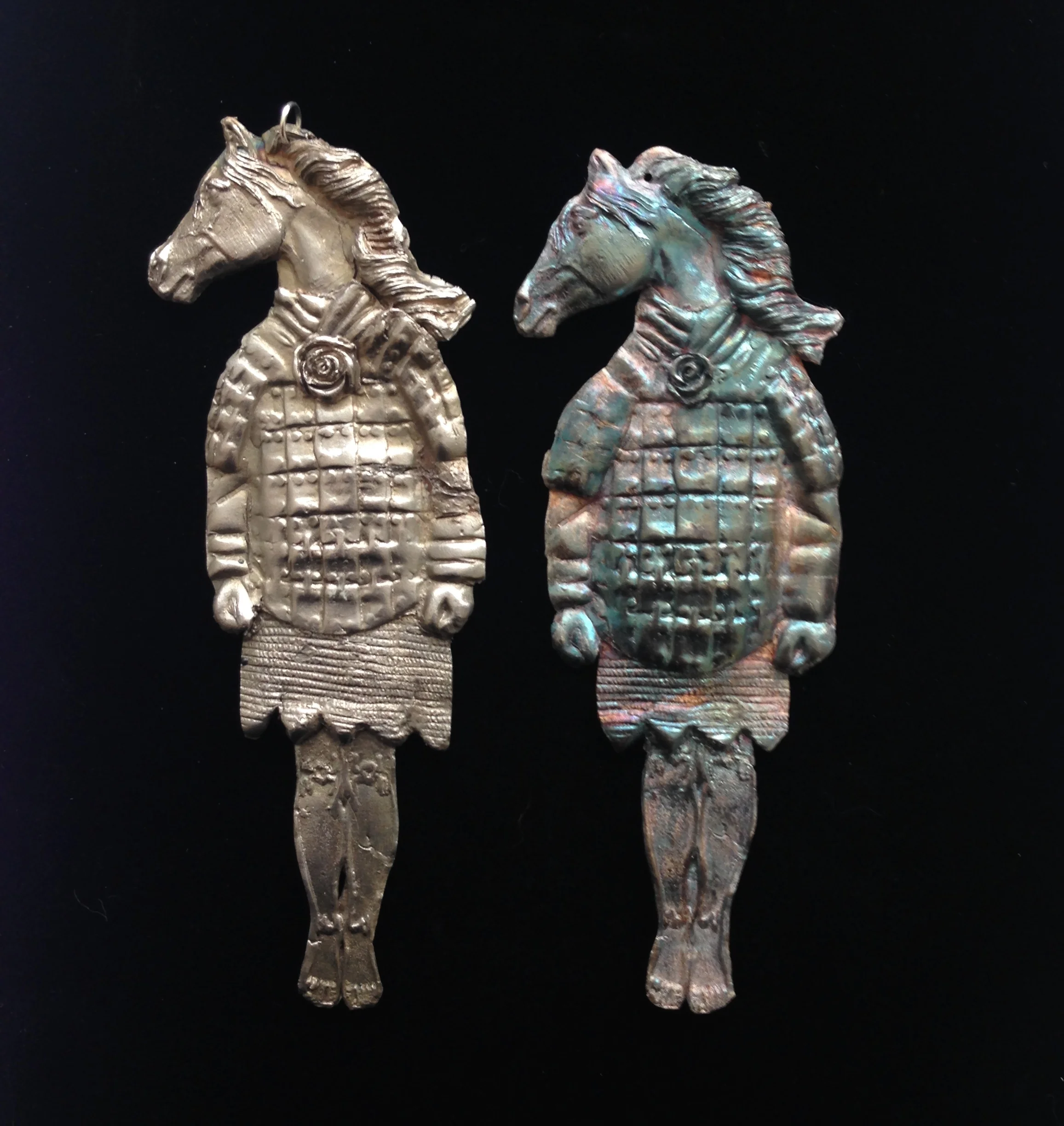 Attila the Horse - white copper, silver