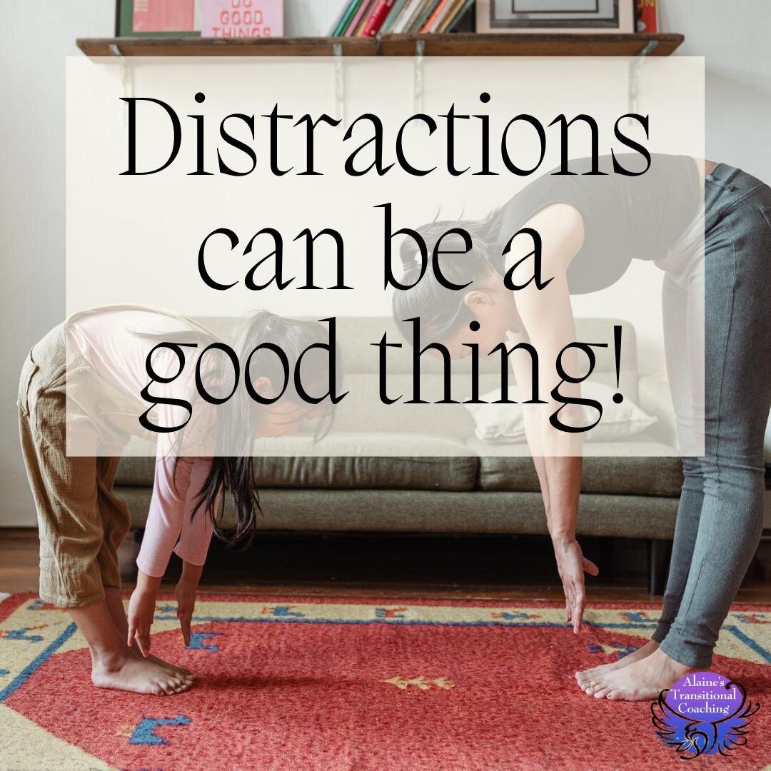 Distractions can be a good thing! They can lead to increased productivity and efficiency and can help you clear the fog in your mind to re-center your thinking. If you find there are certain times that you are more productive, work hard then! When th