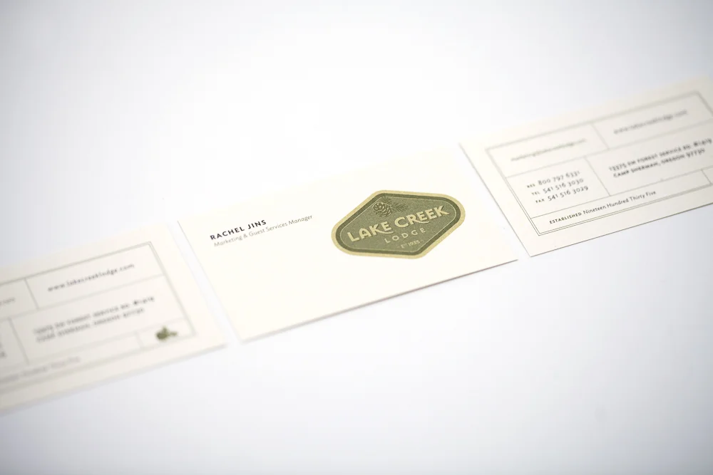 Print : Lake Creek Lodge Business Card