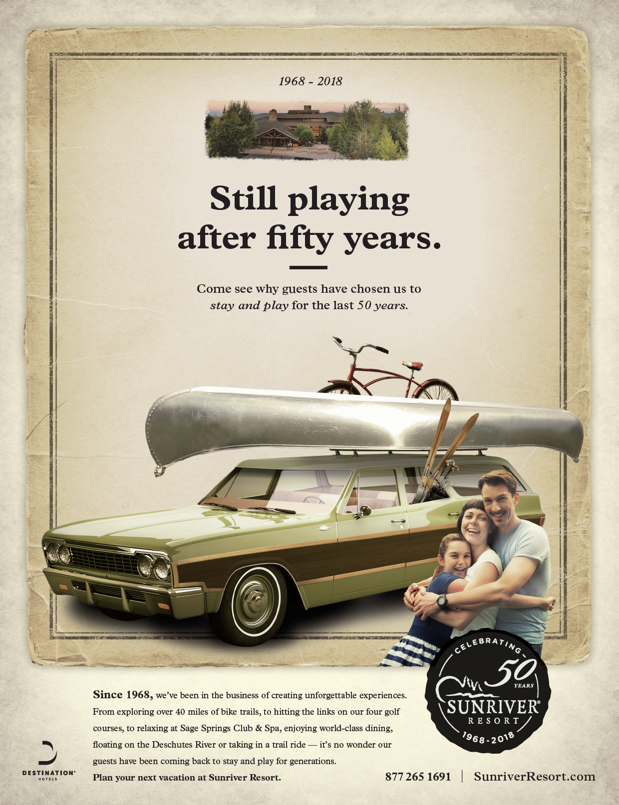 Print : 50th Anniversary Print Campaign for Sunriver Resort