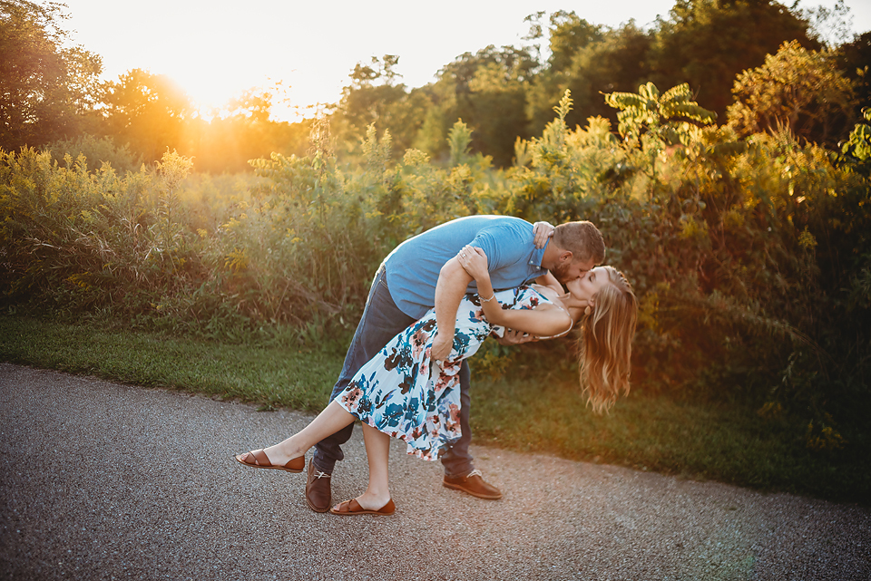 Sunset Engagement session, st. Charles Illinois engagement session, Illinois engagement photographer, st. Charles Illinois wedding photographer, rural chicago engagement photos