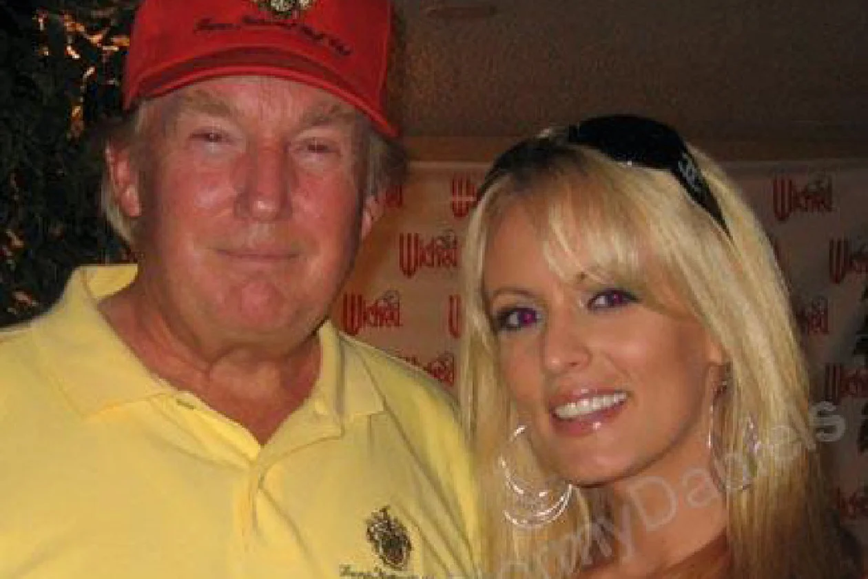 Trump and Daniels in 2006