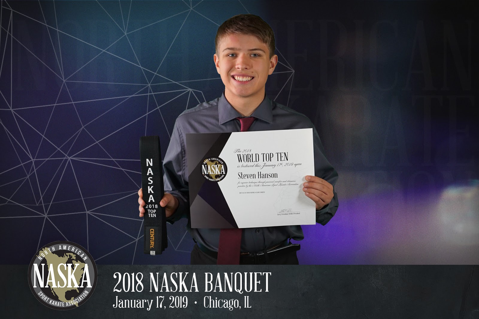 Congratulations to Steve Hanson for placing third in his division!