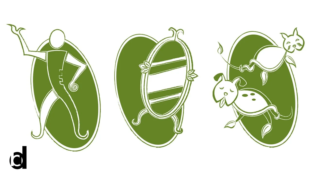   Beanstalks - Pictograms Set 3 | 2012   Sinclair College project: Signage concept art I created for a fictitious lifestyle service for tall persons. [Adobe Illustrator and Photoshop] 