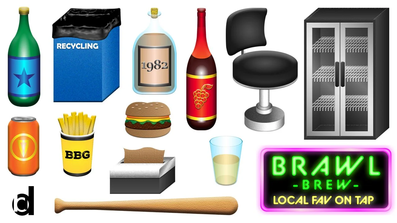   Game Asset Concepts | 2025   Several assets designed for a game concept. [Adobe Illustrator and Photoshop] 