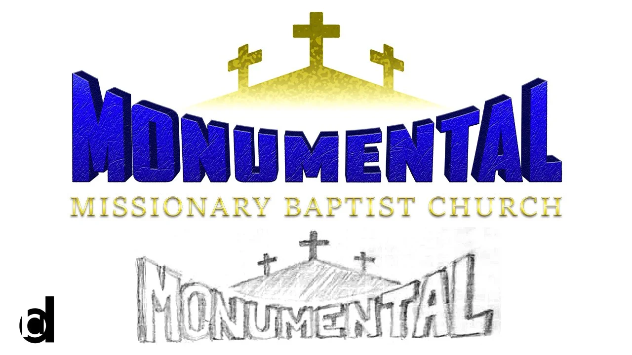   Monumental MBC | 2025   Logo for a St. Louis-area Baptist Church [Adobe Illustrator and Photoshop] 
