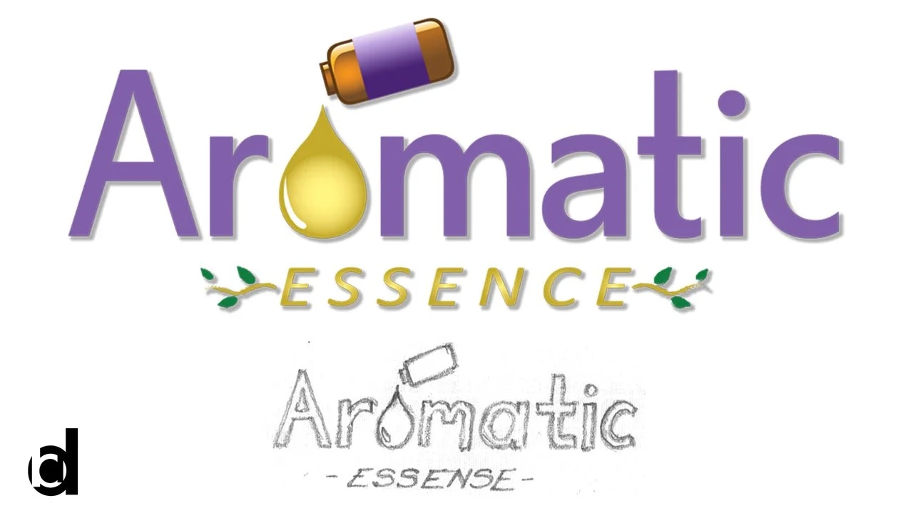   Aromatic Essence | 2020   Logo for essential oils distributor [Adobe Illustrator and Photoshop] 