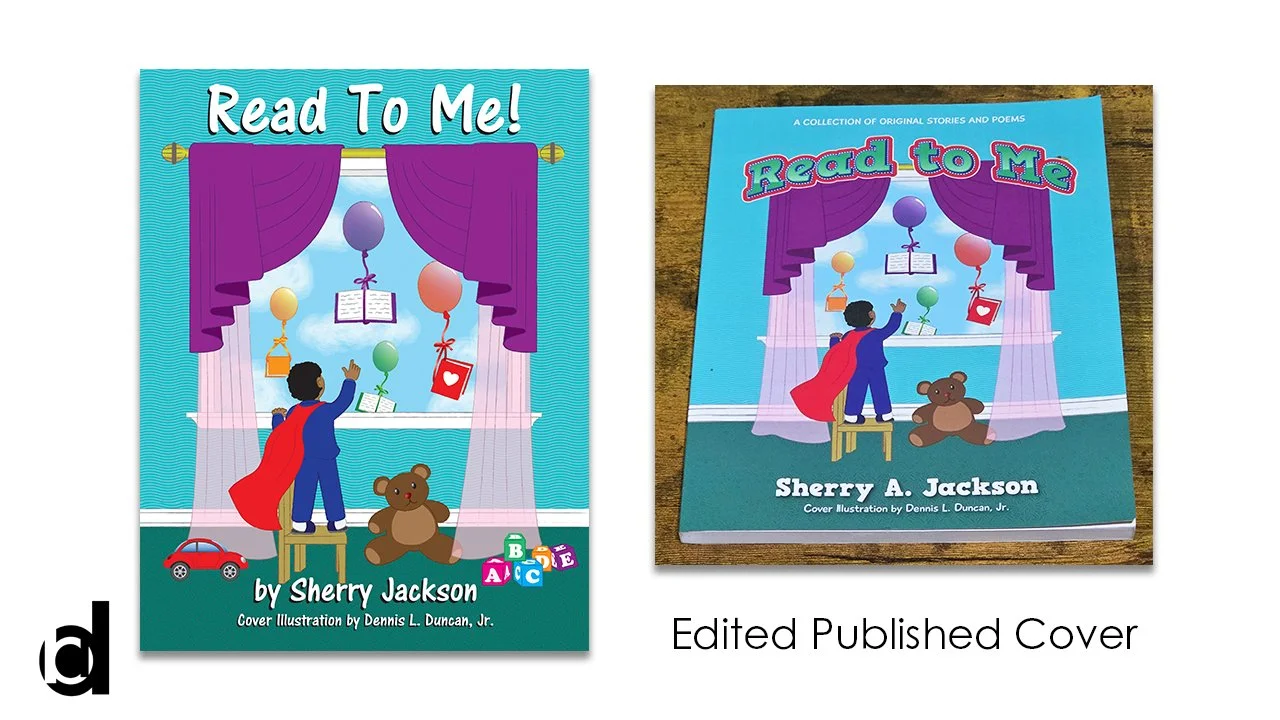   Read to Me | 2022   Cover for children’s story book [Adobe Illustrator] 