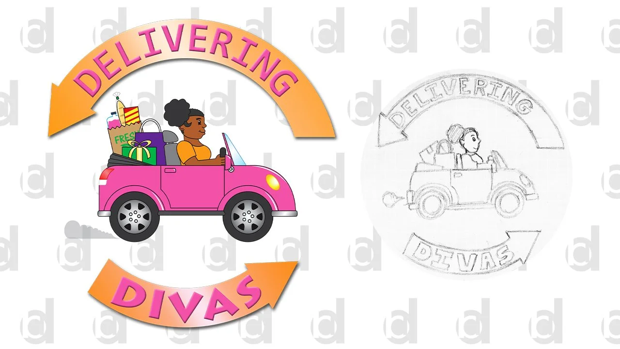   Delivering Divas | 2020  Adobe Illustrator and Photoshop 