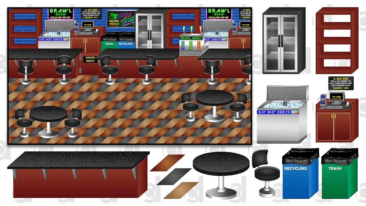   Stage Art for Game Concept | 2025  Adobe Illustrator and Photoshop 