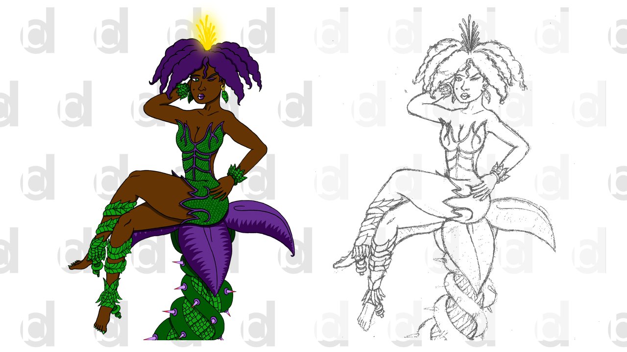    Violet Ivy  | 2018  Adobe Photoshop with Drawing Tablet 